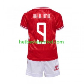 Denemarken Hojlund 9 Voetbalshirts Kind Thuis EK 2024